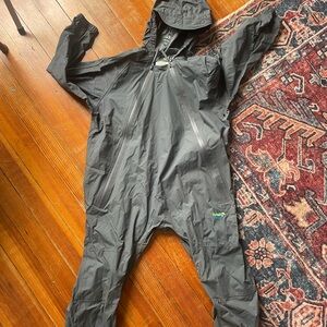 Splash Gray Kids Rain Jacket with Logo Tag
